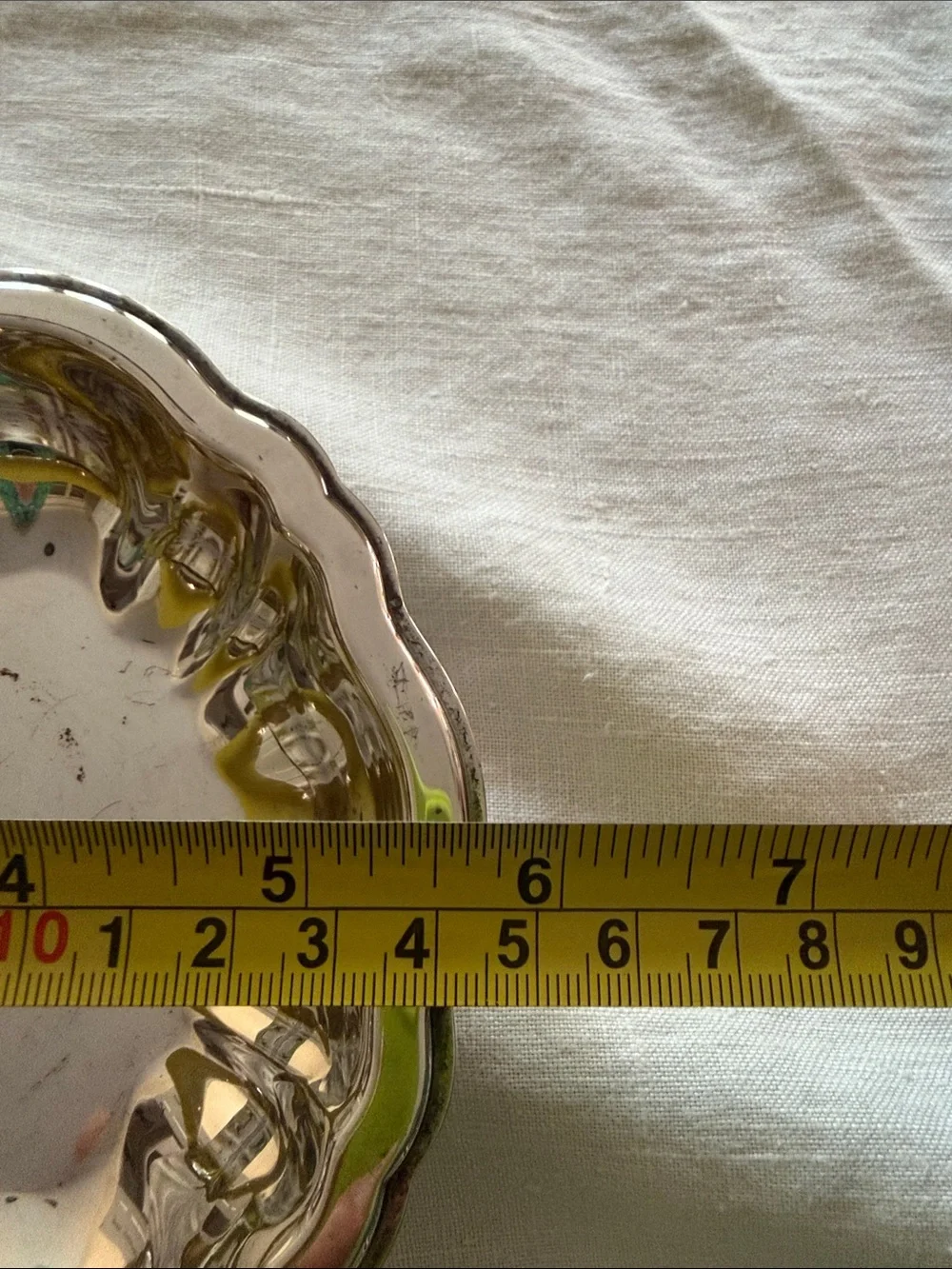 Elegant Silver Plated Scalloped Nut Bowl